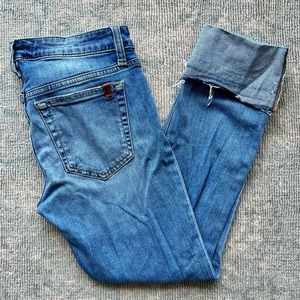 Joe’s Light Washed Destroyed Jeans with Cuffs